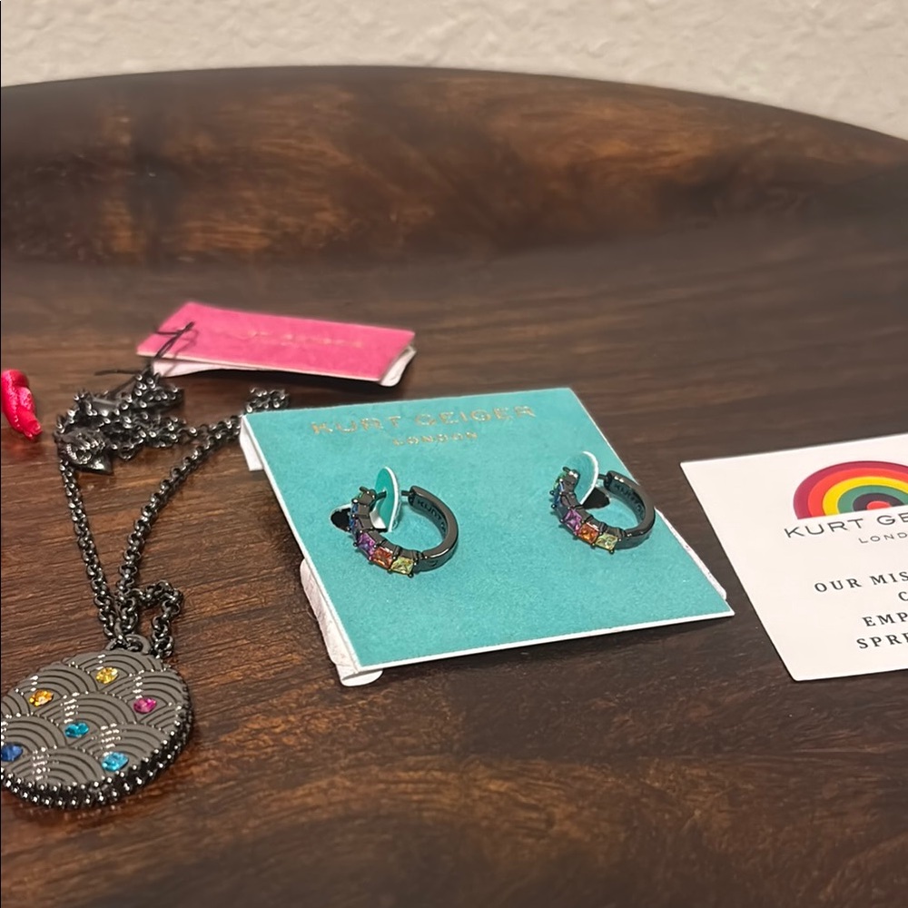 Kurt Geiger Multicolor Hoop Earrings